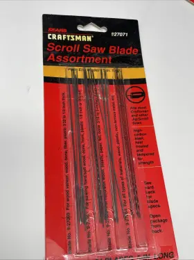 9-27071 Craftsman 5in Scroll Saw Blades Assortment - 21
