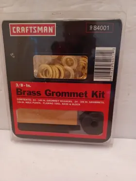 984001 Craftsman Brass Grommet Kit..3/8-in Model # 9/84001 Factory Sealed