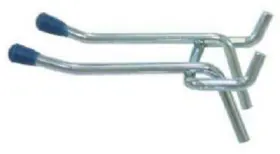 18422 Crawford 12 Pack - 2 Inch Pegboard Hook Double-arm 2-pack