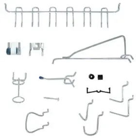 1851a Crawford 12 Pack - Peg Hook Assortment 47 Pieces