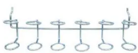 18777 Crawford Products 12 Pack 1/8- Inch Pegboard Hook Tool Holder
