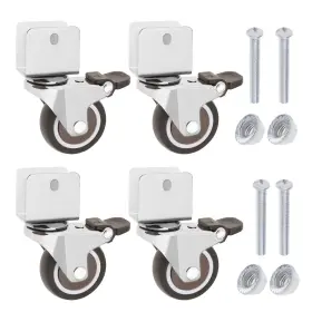 978-a-hg Create Idea 4pcs Swivel Castors With U-shaped Bracket Caster Brake For F