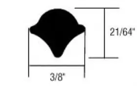 As789 Crl C.r. Laurence Locking Strip For Two-piece Weatherstrips - 50 Inch