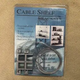 Csb75 Crl Cable Shelf Bracket System 5/8 Inch To 3/4 Shelves 100 Lb Capacity
