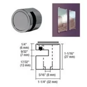 Eg14gm Crl C.r. Laurence Gun Metal Edge Grip For 1/4 Inch Material