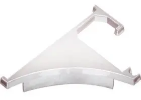 End38ba Crl C.r. Laurence Brite Anodized End Cap For 3/8 Inch Aluminum Shelving Ext