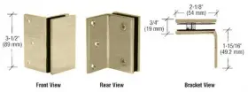 Crl Ge90sbbrz Brushed Bronze Geneva Series Wall Mount Bracket