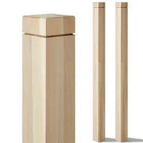 Kao-croblissful-1842 Croblissful 2 Pcs 3 Inch X 48 Solid Poplar Stair Newel Post With A Single Groove Notche