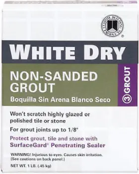 Wdg1-6 Custom Bldg Products 6 Pack Dry Tile Grout White 1-lb