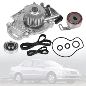 Cpc-tckwp244 Custoneparts Timing Belt Kit With Water Pump 112t/70t Fit 1994-2002 Honda Accord 2.2l 2