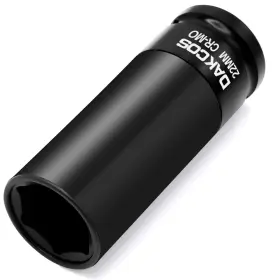 Kss22-us Dakcos 22mm Impact Lug Nut Socket 1/2 Inch Drive With Protective Sleeves Cr