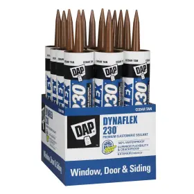 B07grkwtq1 Dap 12-pack Dynaflex 230 Cedar Tan 10.1oz Window Door Trim Sealant