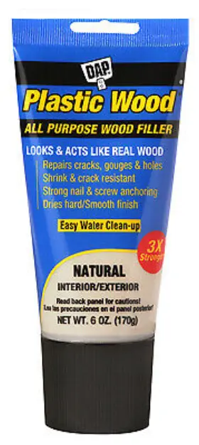 7079800581 Dap Inc 6 Pack Plastic Wood Latex Filler Natural 6-oz. Tube
