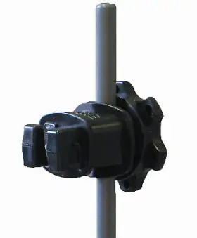 Dare Products Inc 038923040384 Electric Fence Insulator Round Post Screw-tight Black 25-pk. Western-rp-25 B