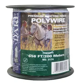 3174 Dare Products Inc 6 Pack Electric Fence Wire White 656-ft