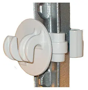 Stpx-25 Dare Products Inc Electric Fence Insulator T-post White 25-pk