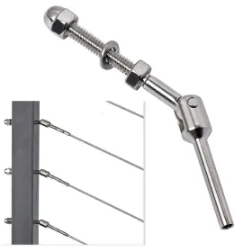Crk01 Deck Man 1/8 Inch T316 Stainless Steel Adjustable Cable Railing Kit/hardware For 2inch