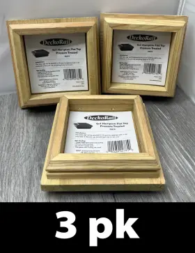 58670 Deckorail 3pk 4x4 Hampton Flat Top Pressure Treated Post Caps