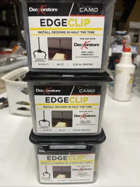 0344354-dek Deckorators 3 Pack Camo Edgeclip 50 Sf 90ct 3/16 Inch Spacing 270 Total