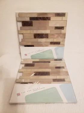Tile19187p0607 Decor Standard Corp. 19187p0607 20 New Tic Tac Tiles Polito Bella Self-adhesive 3d Wall