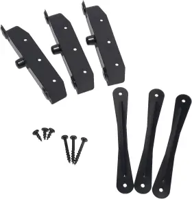 Decorex Hardware 313050256212 Heavy Duty Stainless Steel Louvers Kit - Black E-coated Outdoor Shutter