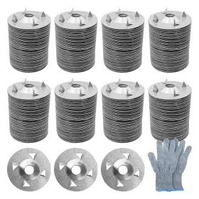Bwd001 Deeledm 500pcs Fasteners Washers For Foam Board Panels 1-1/8 Inch Metal 1.125 Inches