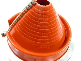 Rf902re Deks 5 Pack 2 Inch - 7-1/4 Retrofit Red Silicone Flexible Pipe Flashing Dektite