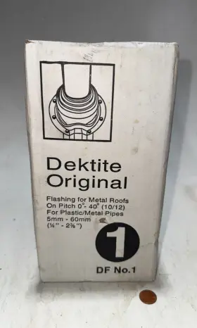 Df101g Dektite Lot Of 10 Original Flashing For Metal Roofs Grey No. 1