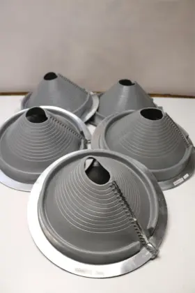 Dektite Rf803g 5 Pack Retrofit #803 Gray Epdm Metal Roof Pip Flashing Round 3-1/4 Inch -10
