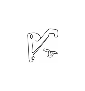 406102 Delaney Brass 3 Inch Hand Rail Bracket
