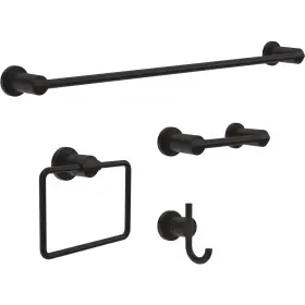 B09lvtpt3b Delta Nicoli 4-pack Bathroom Set Matte Black 18 Inch Towel Rack Tp Holder