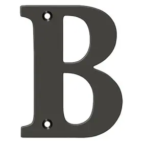 Rl4b-10b Deltana Residential Letter B Oil Rubbed Bronze 4 Inch