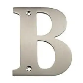 Rl4b-15 Deltana Rl4b 4 Inch Solid Brass Traditional House Letter B