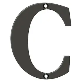 Rl4c-10b Deltana Residential Letter C Oil Rubbed Bronze 4 Inch