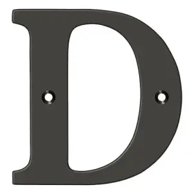 Rl4d-10b Deltana Residential Letter D Oil Rubbed Bronze 4 Inch