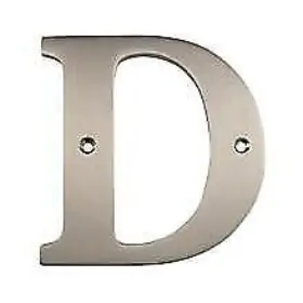 Rl4d-15 Deltana Rl4d Nickel 4 Inch Solid Brass Residential Letter D