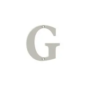 Rl4g-15 Deltana Residential Letter G Satin Nickel 4 Inch