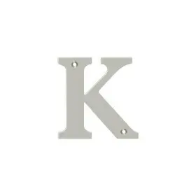 Rl4k-15 Deltana Residential Letter K Satin Nickel 4 Inch