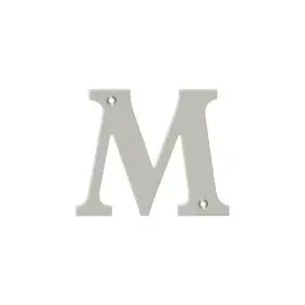 Rl4m-15 Deltana Residential Letter M Satin Nickel 4 Inch