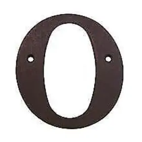 Rl4o-10b Deltana Rl4o Bronze 4 Inch Solid Brass Residential Letter O