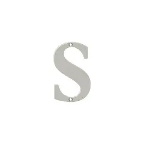 Rl4s-15 Deltana Residential Letter S Satin Nickel 4 Inch