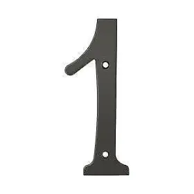 Rn6-1u10b Deltana Rn6-1 Bronze 6 Inch Solid Brass Residential Number 1
