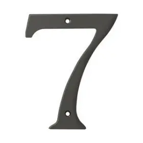 Rn6-7u10b Deltana Rn6-7 Bronze 6 Inch Solid Brass Residential Number 7