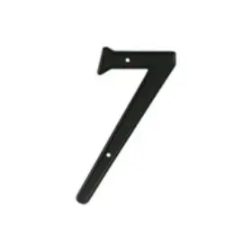 Rnz4-7 Deltana Rnz47 Black 4 Inch Zinc Die-cast Residential Number 7