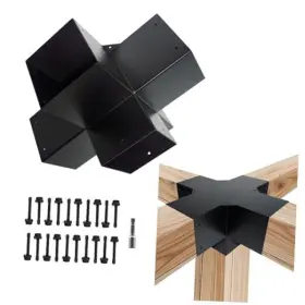 Hjc-0301 Devalley 5-way Pergola Diy Brackets Kit Cross-shaped Woodwork Coner 1p