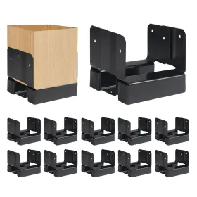 S006 Dewhonete 10pcs 4x4 Post Base For Concrete Pergola Fence Wooden Or Iron Columns Deck Ma