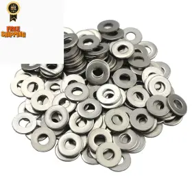 Dgol-at170-sz08 Dgol 200 Pcs #8 304 Stainless Steel Sae Flat Washer Outer Diameter 5/32 Inch