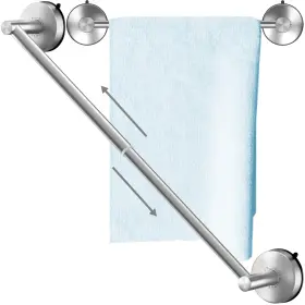 B0cc23rxtb Dgyb Adjustable Suction Cup Towel Bar 14-27in Brushed Nickel Stainless Steel Bat