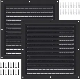 Hsn0009 Dianoa 2 Pcs Attic Vent 10 Inch X Shed Vents Metal Gable For Houses Wall Wit