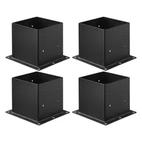 Doba 197988883203 4x4 Post Base 4 Pcs Inner Size 3.6x3.6 Inch / 92x92 Mm Brackets Heavy